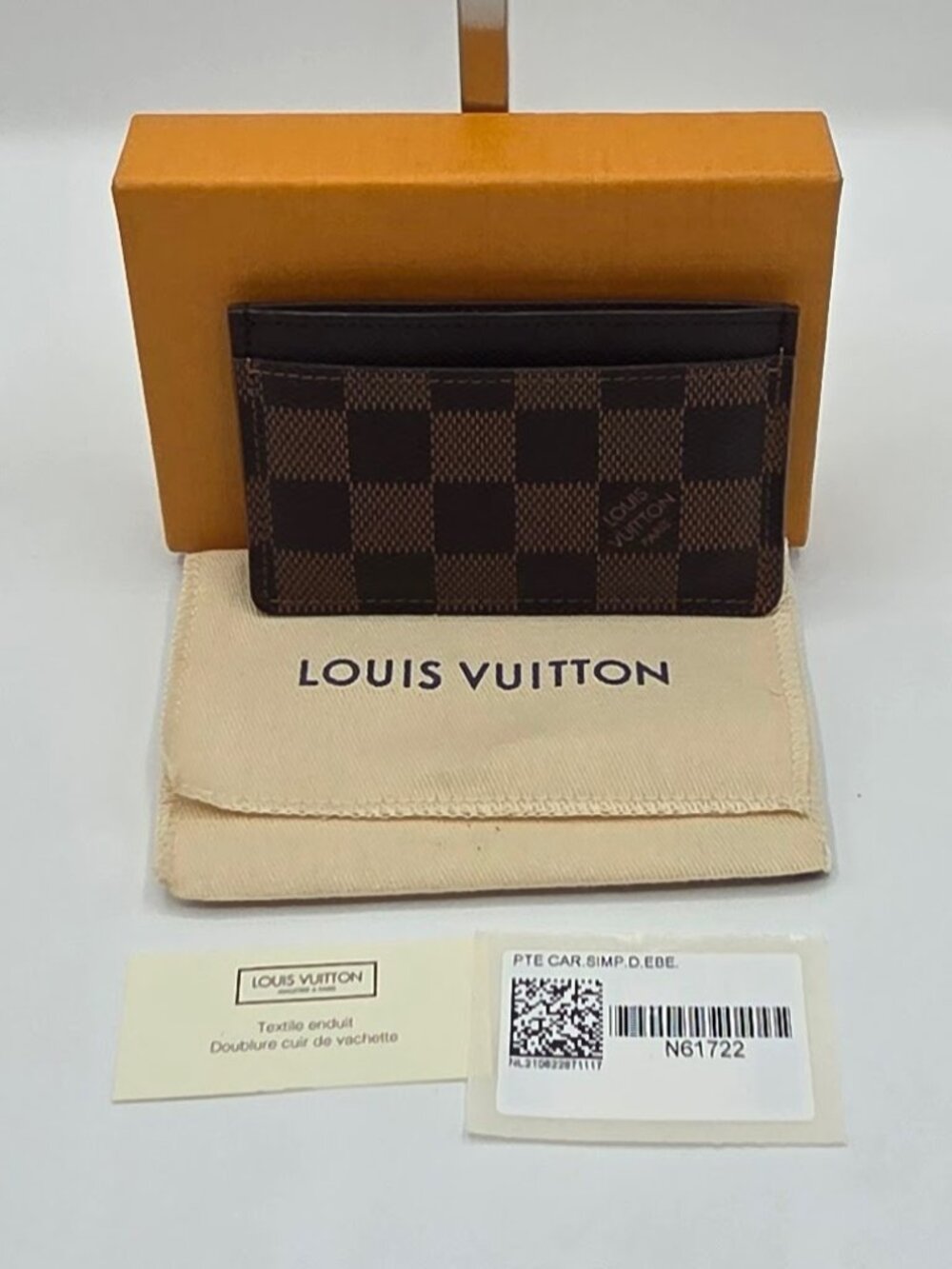 Women's Damier Ebene Card Holder